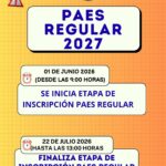 📢 PAES Regular Admisión 2027